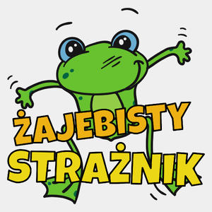 Żajebisty Strażnik - Męska Koszulka Biała