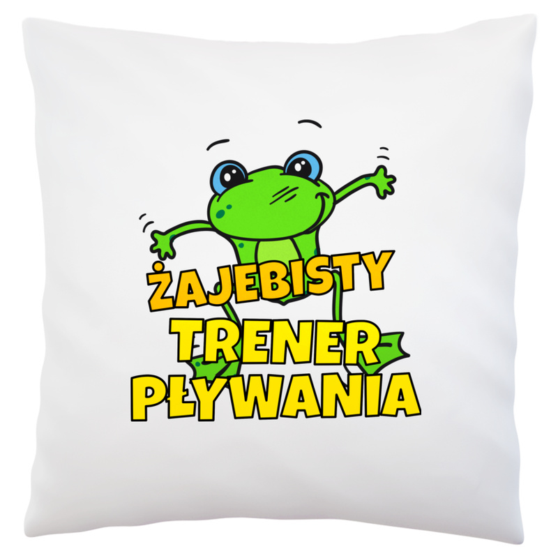 Żajebisty Trener Pływania - Poduszka Biała