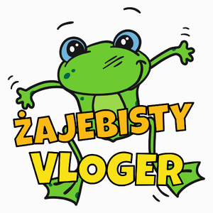 Żajebisty Vloger - Poduszka Biała