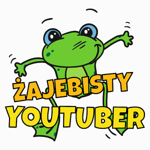 Żajebisty Youtuber - Poduszka Biała