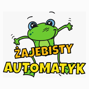 Żajebisty automatyk - Poduszka Biała