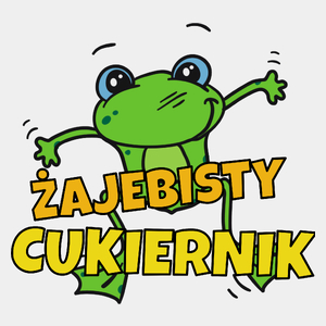 Żajebisty cukiernik - Męska Koszulka Biała