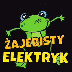 Żajebisty elektryk - Męska Bluza Czarna