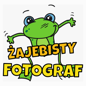 Żajebisty fotograf - Poduszka Biała