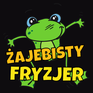 Żajebisty fryzjer - Męska Bluza Czarna