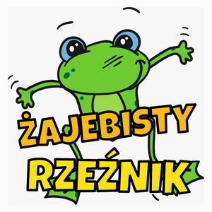 Żajebisty rzeźnik - Poduszka Biała