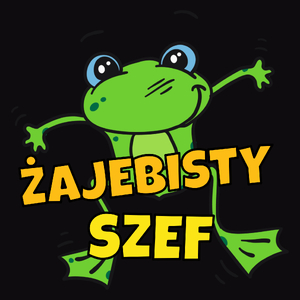 Żajebisty szef - Męska Bluza Czarna