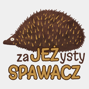 Zajeżysty Spawacz Jeż Super - Męska Koszulka Biała