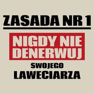 Zasada Nr 1 - Nigdy Nie Denerwuj Swojego Laweciarza - Torba Na Zakupy Natural