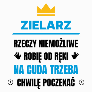 Zielarz Rzeczy Niemożliwe Robię Od Ręki - Poduszka Biała