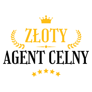 Złoty Agent Celny - Kubek Biały