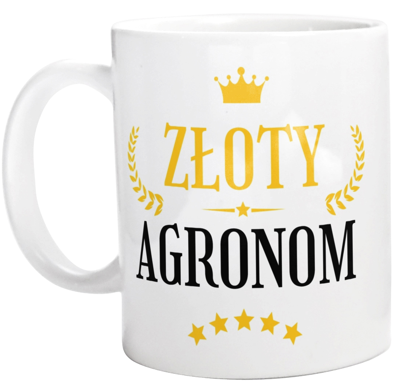 Złoty Agronom - Kubek Biały