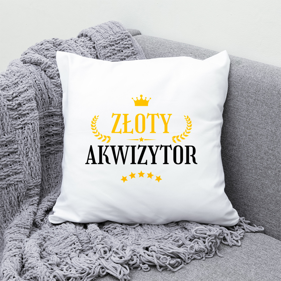 Złoty Akwizytor - Poduszka Biała