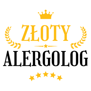 Złoty Alergolog - Kubek Biały