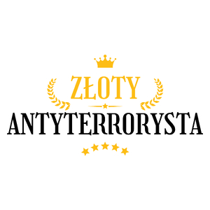 Złoty Antyterrorysta - Kubek Biały