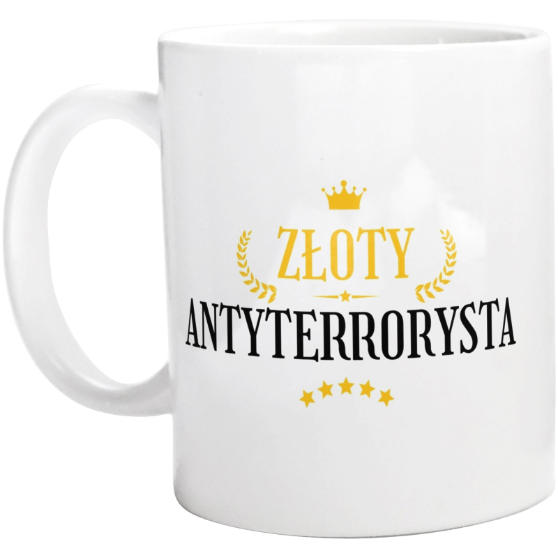 Złoty Antyterrorysta - Kubek Biały