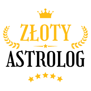 Złoty Astrolog - Kubek Biały