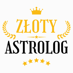 Złoty Astrolog - Poduszka Biała