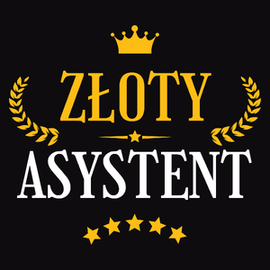 Złoty Asystent - Męska Koszulka Czarna