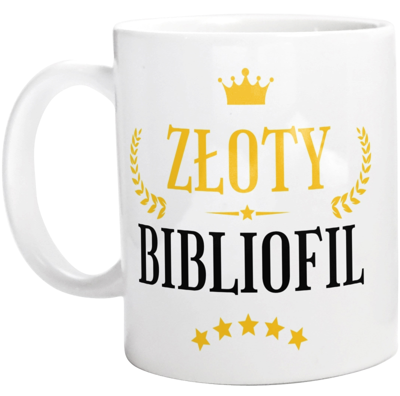 Złoty Bibliofil - Kubek Biały