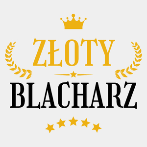 Złoty Blacharz - Męska Koszulka Biała