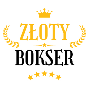 Złoty Bokser - Kubek Biały