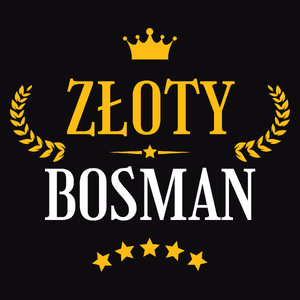 Złoty Bosman - Męska Koszulka Czarna