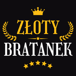 Złoty Bratanek - Męska Koszulka Czarna