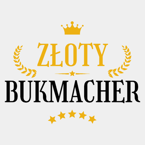 Złoty Bukmacher - Męska Koszulka Biała