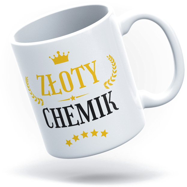 Złoty Chemik - Kubek Biały