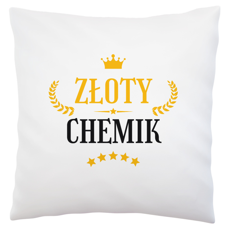 Złoty Chemik - Poduszka Biała