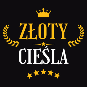 Złoty Cieśla - Męska Koszulka Czarna