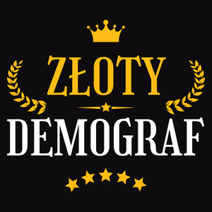 Złoty Demograf - Męska Koszulka Czarna