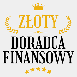 Złoty Doradca Finansowy - Męska Koszulka Biała