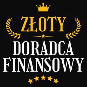 Złoty Doradca Finansowy - Męska Koszulka Czarna