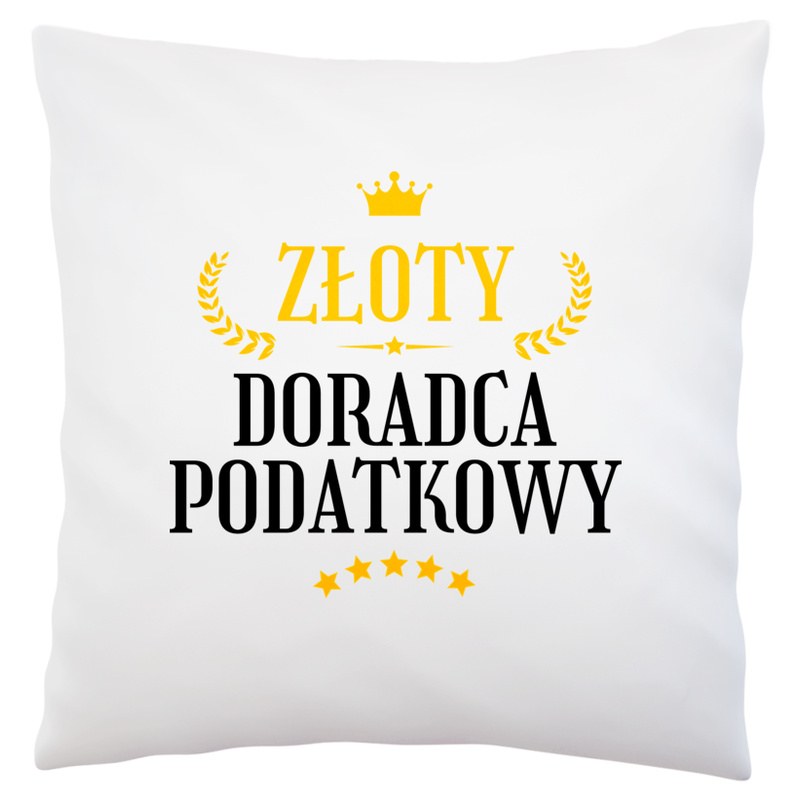 Złoty Doradca Podatkowy - Poduszka Biała