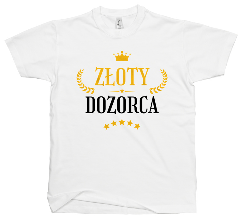 Złoty Dozorca - Męska Koszulka Biała