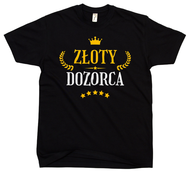 Złoty Dozorca - Męska Koszulka Czarna