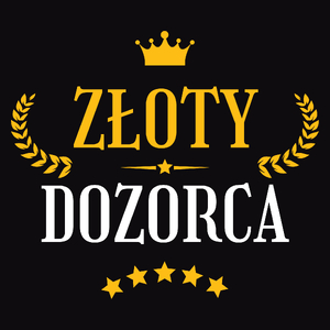 Złoty Dozorca - Męska Koszulka Czarna