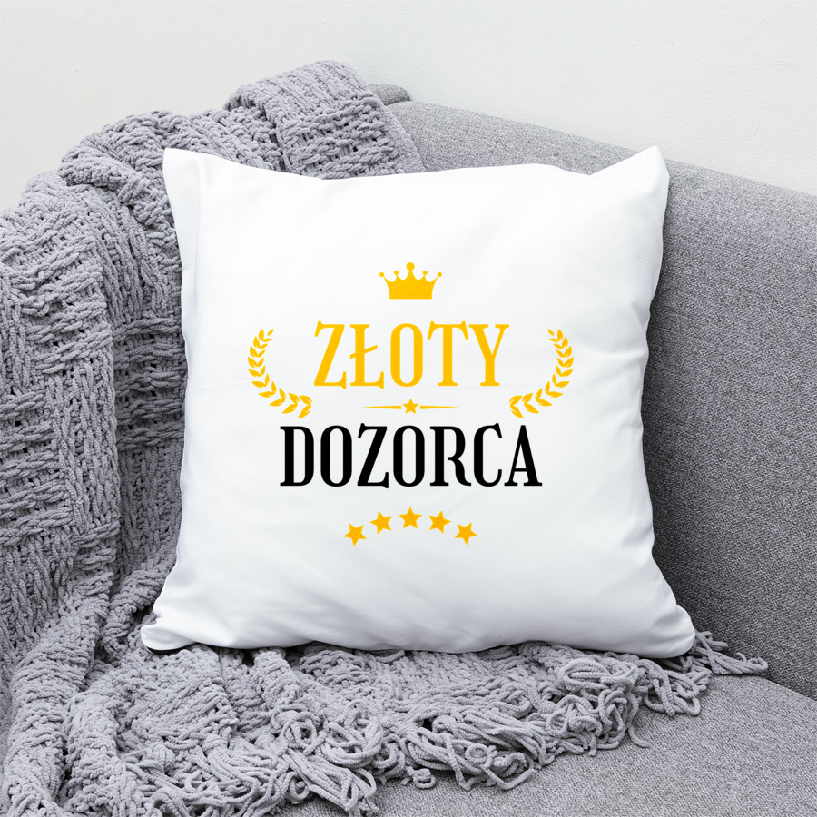 Złoty Dozorca - Poduszka Biała