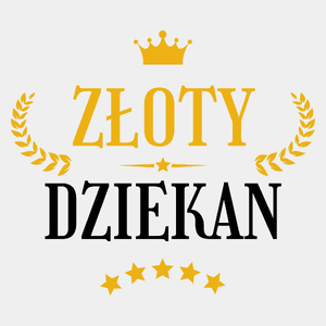 Złoty Dziekan - Męska Koszulka Biała