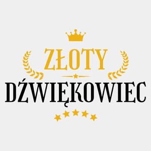 Złoty Dźwiękowiec - Męska Koszulka Biała