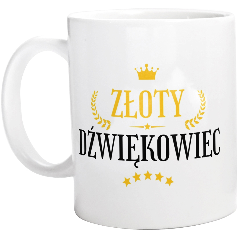 Złoty Dźwiękowiec - Kubek Biały