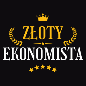 Złoty Ekonomista - Męska Koszulka Czarna