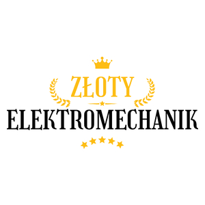 Złoty Elektromechanik - Kubek Biały