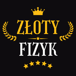 Złoty Fizyk - Męska Koszulka Czarna