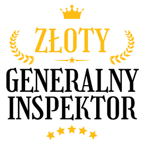 Złoty Generalny Inspektor - Kubek Biały