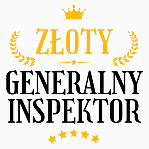 Złoty Generalny Inspektor - Poduszka Biała