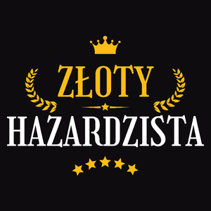 Złoty Hazardzista - Męska Koszulka Czarna