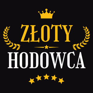 Złoty Hodowca - Męska Koszulka Czarna